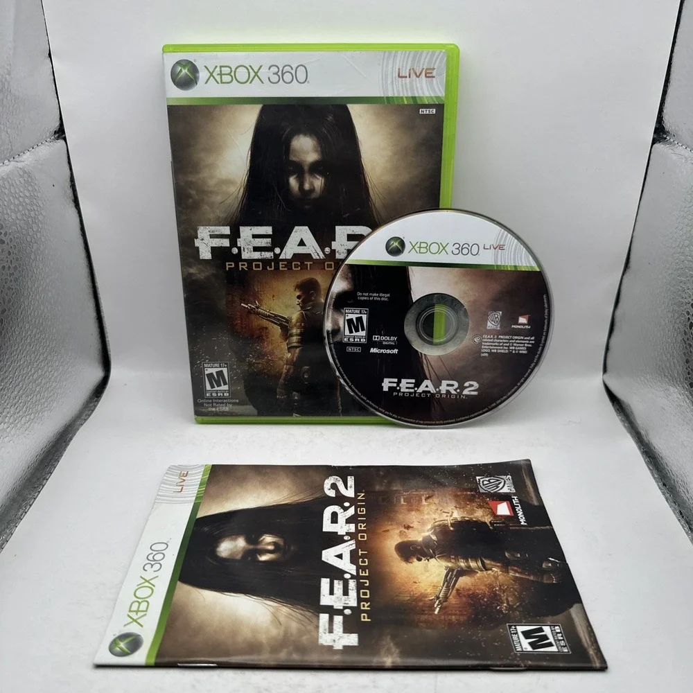 F.E.A.R. 2 Project Origin XBOX 360 CIB Complete w Manual WB
